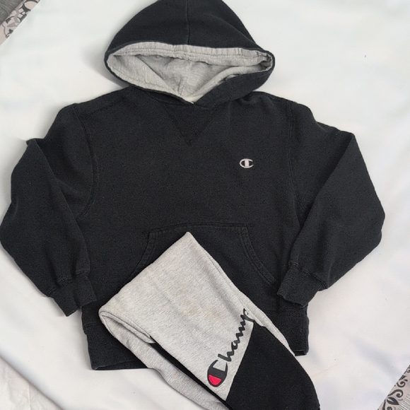 Champion Other - Champion Kids Black and Gray Hoodie
